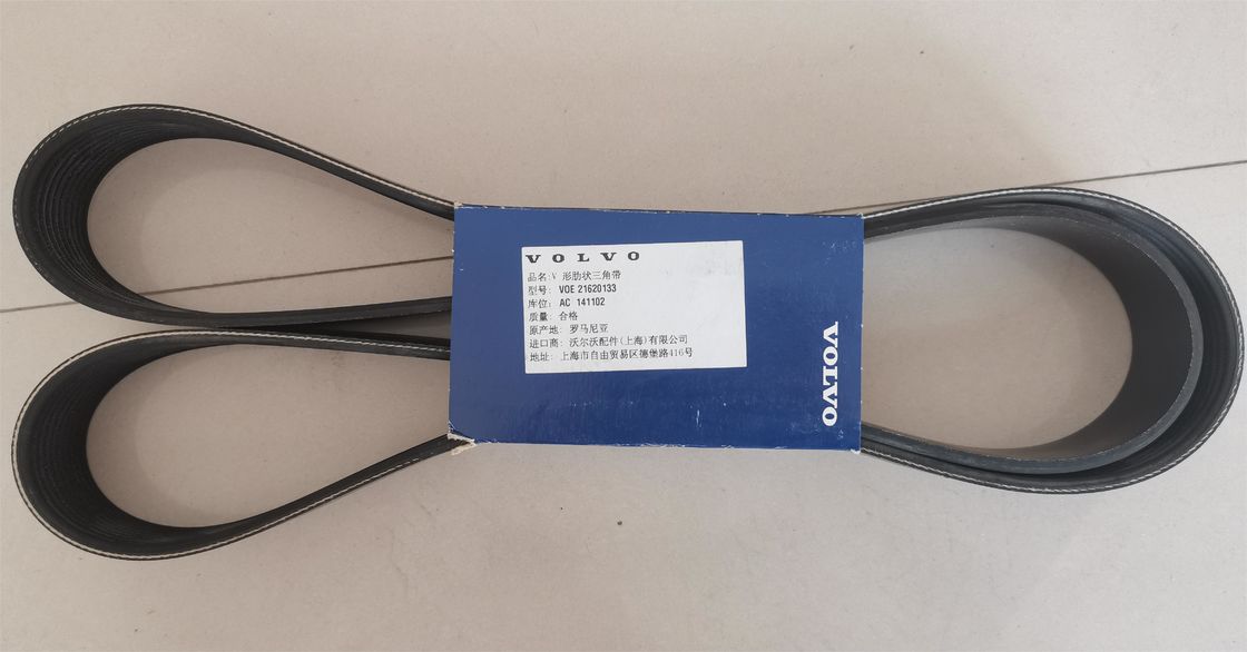 Orijinal Fan V-Ribbed Belt 21620133 EC240B EC290B EC250D EC300D Yol Makineleri için